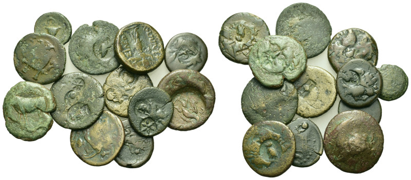 Lot of 12 Greek Æ coins, to be catalog. Lot sold as is, no return