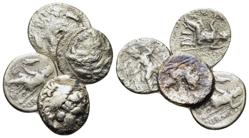 Lot of 4 Greek AR coins, to be catalog. Lot sold as is, no return