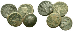 Lot of 4 Æ Greek coins, to be catalog. Lot sold as is, no return.