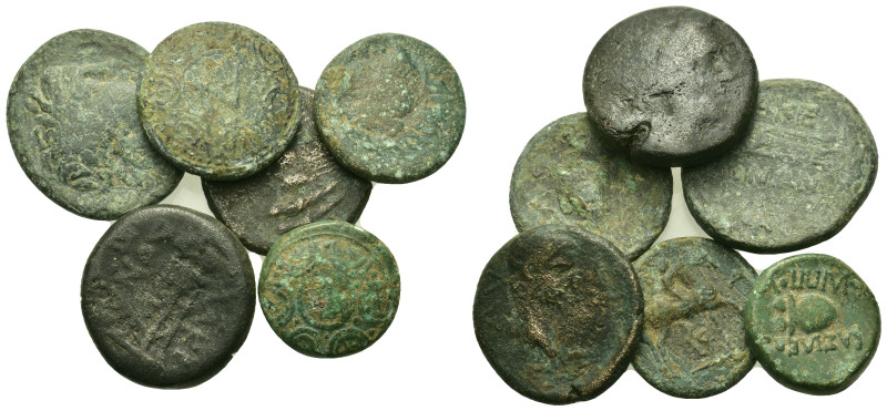 Lot of 6 Æ Greek coins, to be catalog. Lot sold as is, no return.