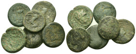 Lot of 6 Æ Greek coins, to be catalog. Lot sold as is, no return.