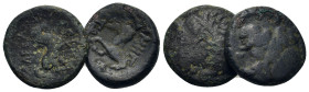 Lot of 2 Æ Greek coins, to be catalog. Lot sold as is, no return.
