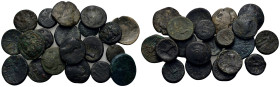 Lot of 20 Æ Greek coins, to be catalog. Lot sold as is, no return.
