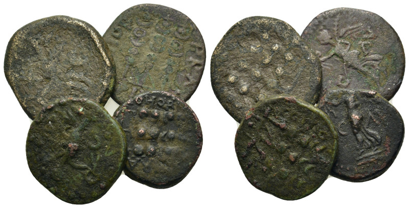 Lot of 4 Æ Roman Provincial coins, to be catalog. Lot sold as is, no return.