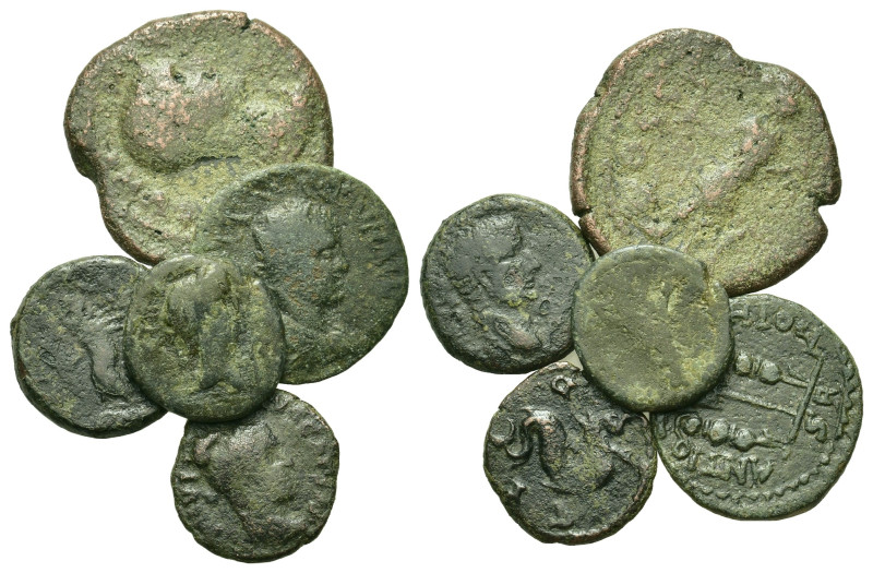 Lot of 5 Roman Provincial Æ coins, to be catalog. Lot sold as is, no return