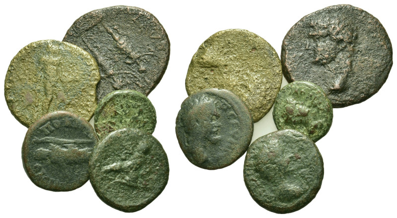 Lot of 5 Roman Provincial Æ coins, to be catalog. Lot sold as is, no return