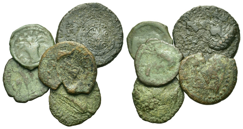 Lot of 5 Roman Provincial Æ coins, to be catalog. Lot sold as is, no return