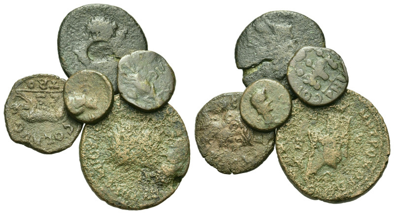 Lot of 5 Roman Provincial Æ coins, to be catalog. Lot sold as is, no return