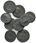 Lot of 9 Late Roman Imperial Æ coins, to be catalog. Lot sold as is, no return