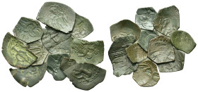 Lot of 10 Byzantine Æ coins, to be catalog. Lot sold as is, no return