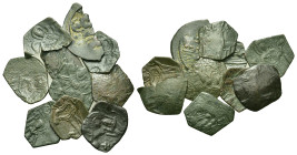 Lot of 10 Byzantine Æ coins, to be catalog. Lot sold as is, no return