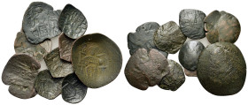 Lot of 9 Byzantine Æ coins, to be catalog. Lot sold as is, no return