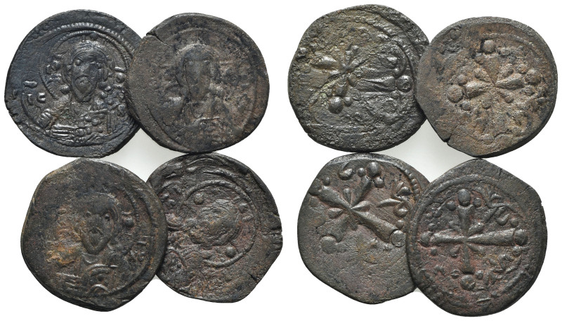 Lot of 4 Byzantine Æ coins, to be catalog. Lot sold as is, no return