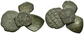 Lot of 4 Æ Byzantine coins, to be catalog. Lot sold as is, no return.