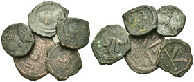 Lot of 5 Æ Byzantine coins, to be catalog. Lot sold as is, no return.