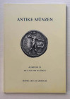 Bank Leu Auktion 38 Antike Munzen Griechen, Romer, Byzantiner, Literatur. Zurich 13 Mai 1986. Brossura ed. pp. 81, lotti 500, tavv. 25 in b/n, 1 tavv....