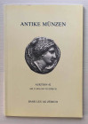 Bank Leu Auktion 42 Antike Munzen Kelten Griechen, Literatur. Zurich 12 Mai 1987. Brossura ed. pp. 85, lotti 499, tavv.29 in b/n, Ottimo stato