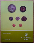 Christie's, Monete e Medaglie. Roma, 9-10 March 1988. Brossura ed., lotti 1360, ill. in b/n. Buono stato