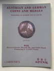 Christie's in association with Spink Austrian and German Coins and Medals. Vienna 30 October 1996. Brossura ed. pp. 38, lotti da 801 a 1045, tavv. In ...