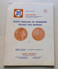 De Mey J. Auction 2 Importante Vente de Monnaies. Brussel 03-04 Novembre 1972. Brossura ed. pp. 63, lotti 1422, tavv. 15 in b/n. Buono stato