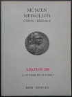 Hess - Divo. Auktion 298. Munzen - Medaillen. Zurigo, 22 Ottobre 2003. Brossura editoriale, 666 lotti, ill. A colori. Buono stato.