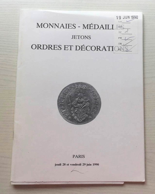 Kampmann M.M. Renaud M.D. Salle Monnaies Medailles, Jetons, Ordres et Decoration...