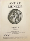 MNA- Munchener Numismatisches Antiquariat. Auktion IV. Antike Munzen. Munchen 10 Oktober 1988. Brossura ed. pp. 50, lotti 718, tavv. 34 in b/n. Buono ...