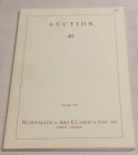 Nac – Numismatica Ars Classica. Auction no. 40. Greek, Roman and Byzantine Coins. Zurich, 16 May 2007. Brossura ed., pp. 205, lotti 742, ill a colori....