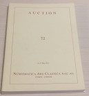 Nac – Numismatica Ars Classica. Auction no. 72. Greek, Roman and Byzantine Coins. Zurich, 16-17 May 2013. Brossura ed., pp. 326, lotti 1475. Buono sta...