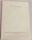 Nac – Numismatica Ars Classica. Auction no. 78. Greek, Roman and Byzantine Coins. Part.I Zurich, 26-27 May 2014. Brossura ed., pp. 318., lotti 1165, i...