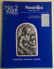 Pandolfini Asta No. 2 Placchette, Medaglie e Bronzi Firenze 07 Ottobre 1985. Brossura ed. pp. 39, lotti 474, tavv. In b/n. Buono stato