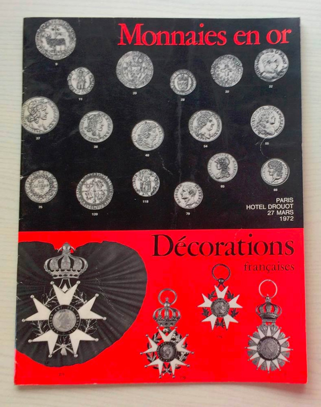Vinchon F. B. Monnaies en Or, Importante Collection de Decorations Francaises. P...