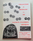 Vinchon F. B. Collection de Monnaie en Or. Importante Collection de Chachets et Cylindres Orientaux, Rare Kudurru Bijoux Antiques. Paris 29-30 Octobre...