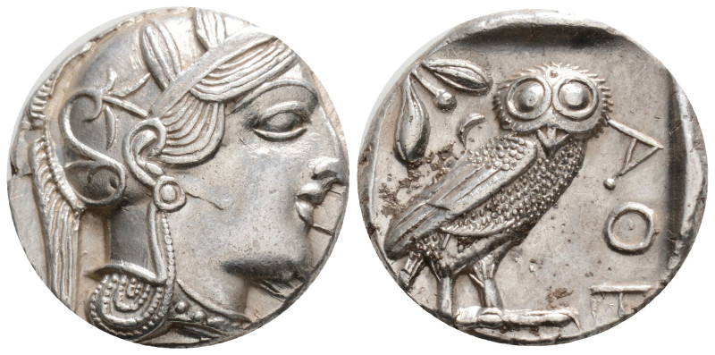 Greek
ATTICA, Athens (Circa 454-404 BC) AR Tetradrachm (24,2 mm, 17,2 g)
Obv: ...