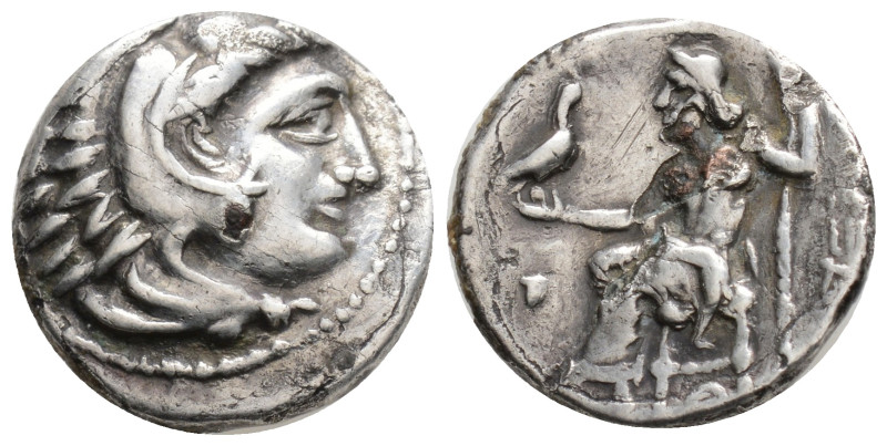 KINGS OF MACEDON. Alexander III 'the Great' (336-323 BC). Drachm. 3,6 g. 16,9 mm...