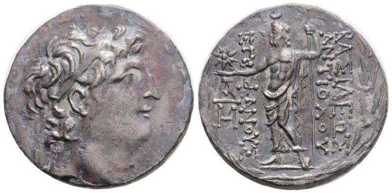 Greek
Seleukid Empire, Antiochos VIII Epiphanes Grypos AR Tetradrachm. Antioch,...