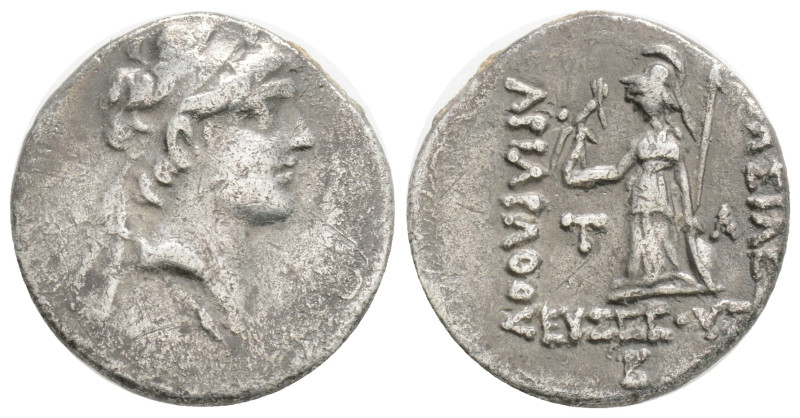Kings of Cappadocia, Ariarathes VIII Eusebes Epiphanes AR Drachm. Mint C (Komana...