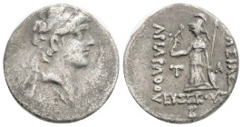 Kings of Cappadocia, Ariarathes VIII Eusebes Epiphanes AR Drachm. Mint C (Komana), dated RY 2 = 99/8 BC. Diademed head to right / ΒΑΣΙΛΕΩΣ ΑΡΙΑΡΑΘOV Ε...