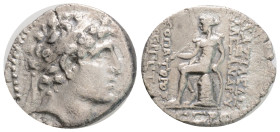 SELEUKID KINGS OF SYRIA. Alexander I Balas (152-145 BC). Drachm. Heracleia.
Obv: Diademed head right.
Rev: BAΣIΛEΩΣ AΛΕΞΑΝΔΡΟΥ ΘΕΟΠΑΤΕΡΟΣ ΕΥΕΡΓΕΤΟΥ....
