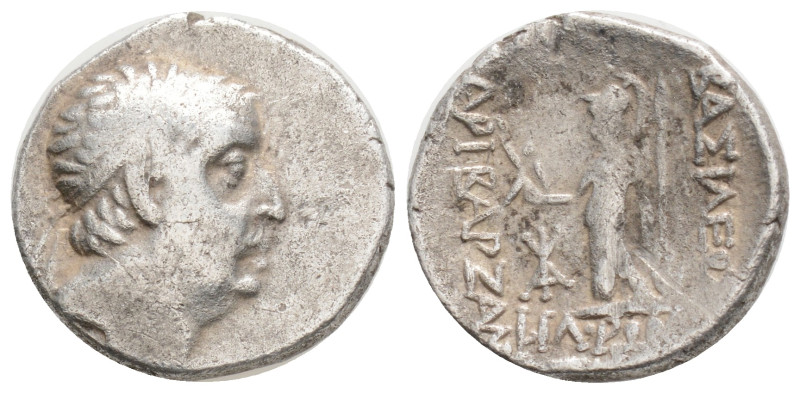 Greek
KINGS OF CAPPADOCIA, Ariobarzanes I Philoromaios, (Circa 96-63 BC)
AR Dr...