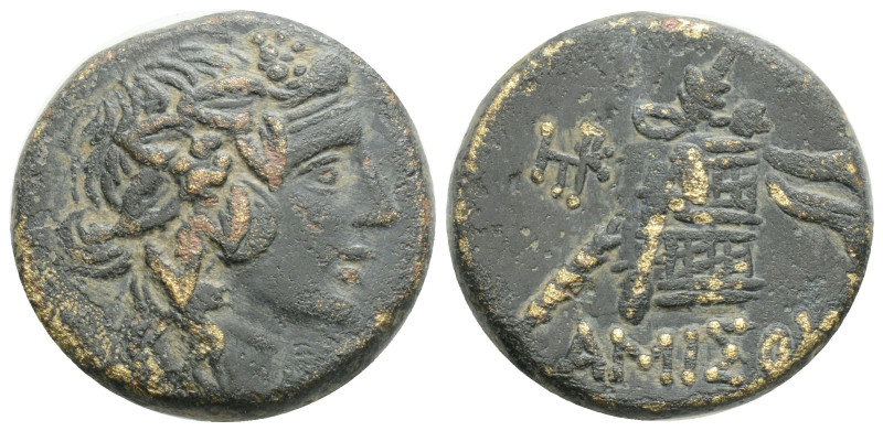 Greek, PONTOS, Amisos, Time of Mithradates VI Eupator (Circa 120-63 BC) AE Bronz...