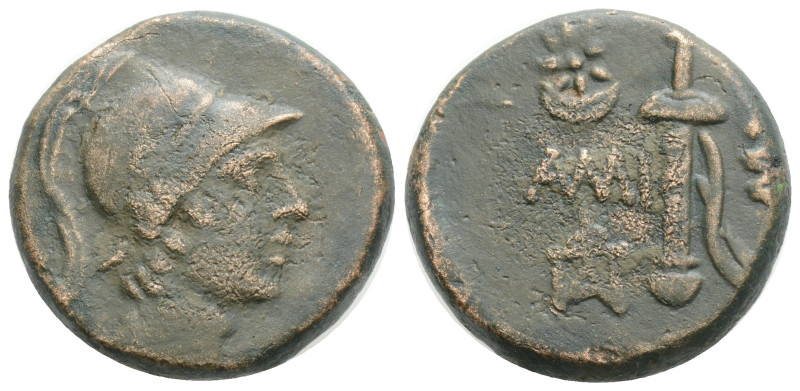 Greek, PONTOS, Amisos, Time of Mithradates VI Eupator (Circa 125-95 BC) AE Bronz...