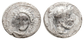 Greek
Cilicia. Tarsos circa 384-381 BC. Obol AR, 0,59 g. 10 mm.