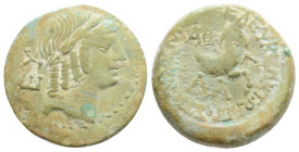 Greek
CILICIA, Seleukeia ad Calycadnum (Circa 2nd-1st century Bc) AE Bronze (18.3 mm, 3.4 g,)