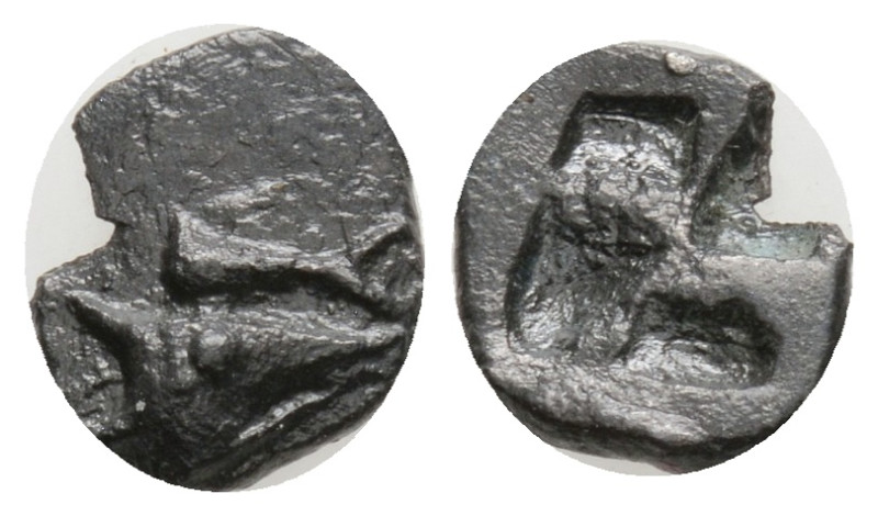 Greek
MYSIA, Kyzikos (Circa 520-480 BC) AR Hemiobol (9,3 mm, 0.3 g )
Obv: Head...