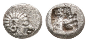 Greek
Ionia. Kolophon circa 530-500 BC. Obol AR, 0,39 g. 6,3 mm.