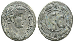 Roman Provincial
Seleucis and Pieria. Antioch. Tiberius AD 14-37. As Æ 6,7 g. 23,5 mm.