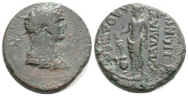 PHRYGIA. Laodicea ad Lycum. Domitian, as Caesar, 69-81. Diassarion (Bronze, 22,6 mm, 9.4 g,), Klaudia, daughter of Zenon, 79-81. ΔΟΜЄΤΙΑΝΟϹ (sic!) ΚΑΙ...