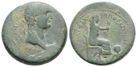 Cilicia, Flaviopolis. Domitian. A.D. 81-96. AE 22 Assarion 8,6 g. 23,3 mm. (should be) ΔΟΜΙΤΙΑΝOC KAICAP (fully illegible), laureate head of Domitian ...
