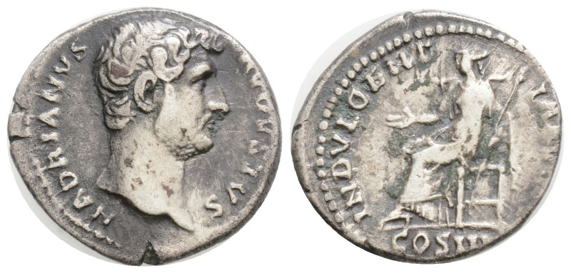 Roman Imperial
Hadrian AR Denarius.
Hadrian AR Denarius. Rome, AD 132-134. HAD...